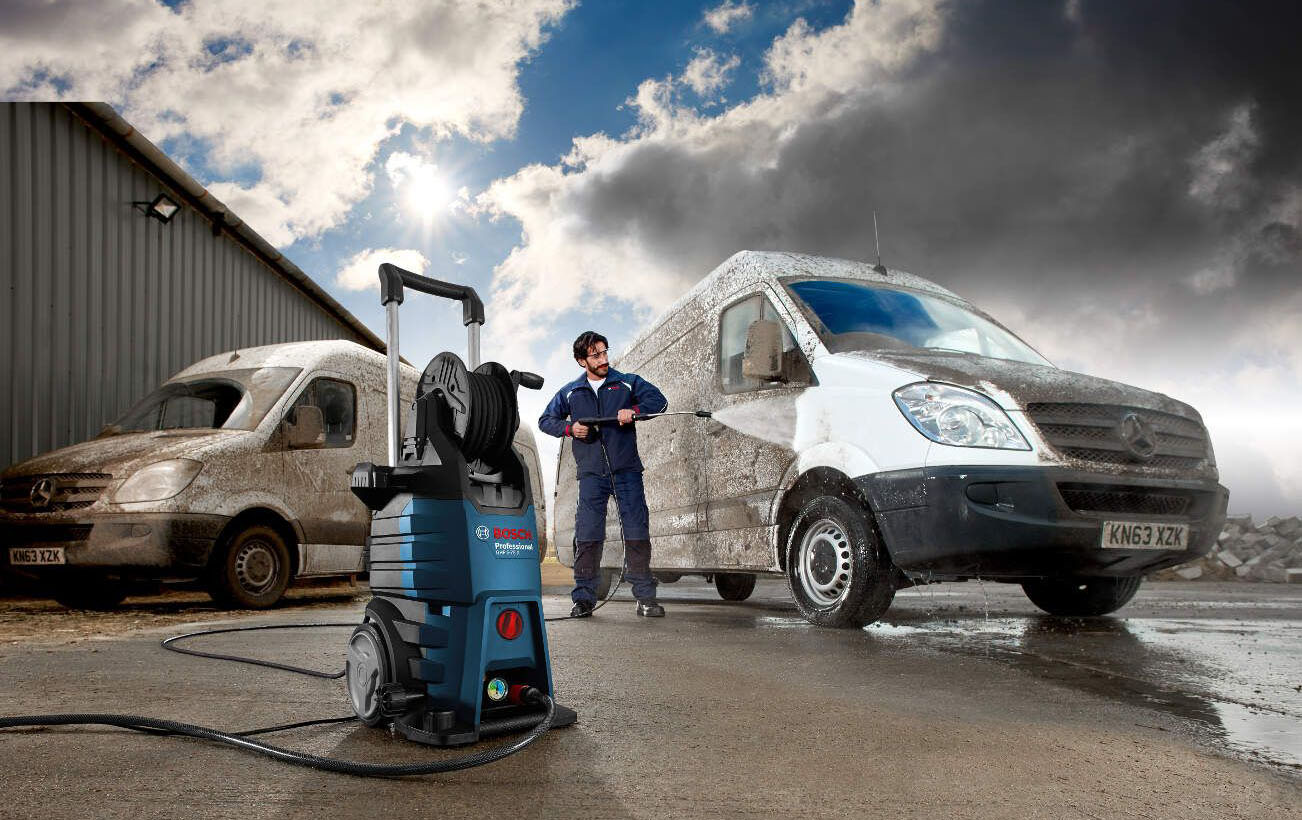 Bosch GHP 5-75 X Pressure Washer with Hose Reel