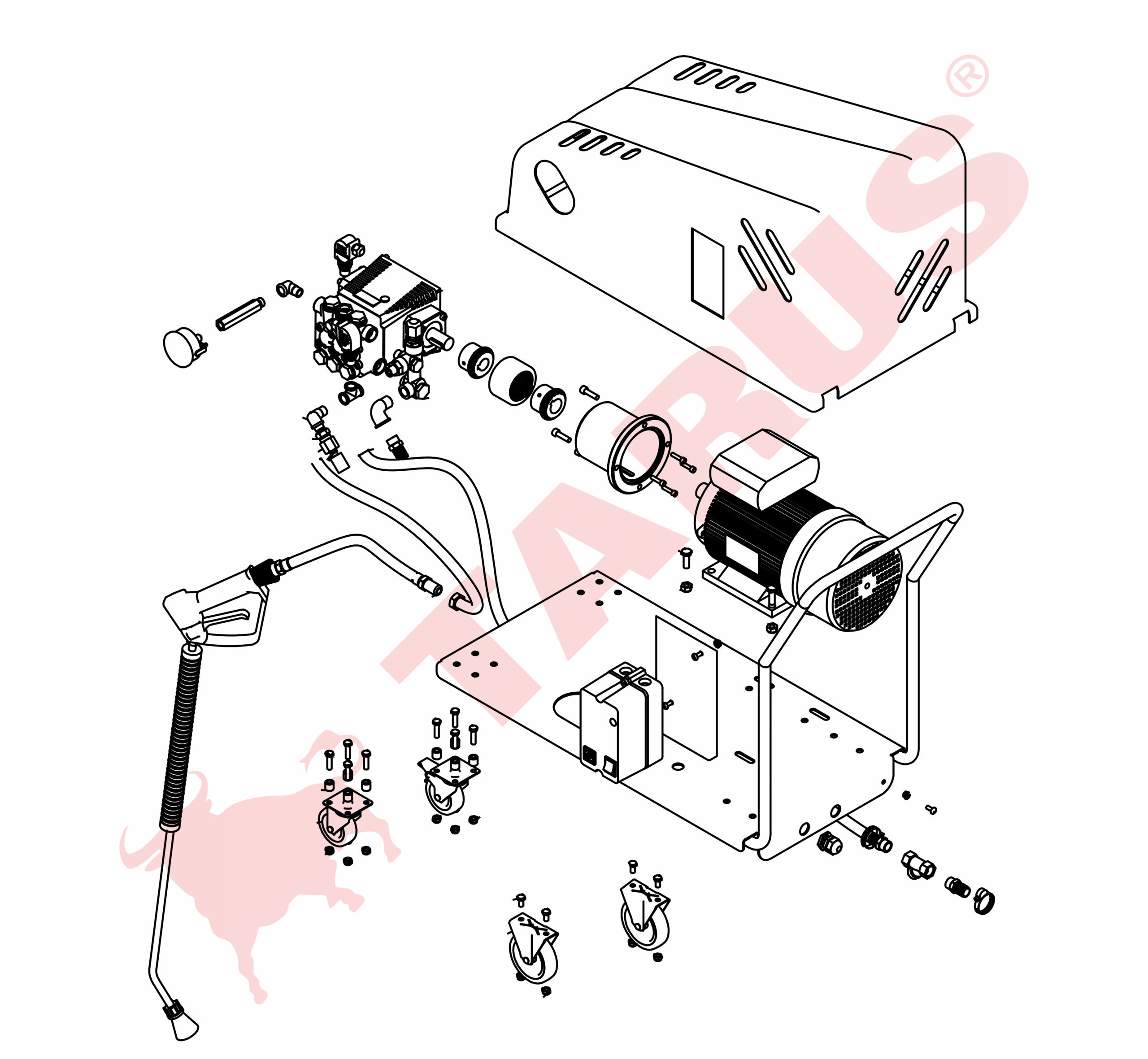 Cold Water Pressure Washer 250 Bar - 250ST - Image 2